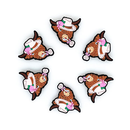 Highland Cow With Lollipop Focal