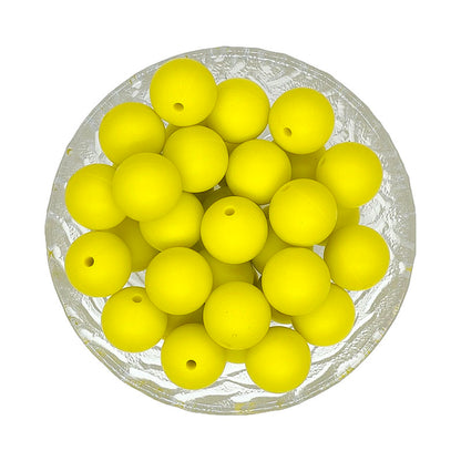 15mm Round Silicone Beads #120 - #137