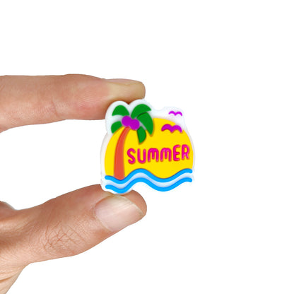 Summer Focal Coconut Tree Watermelon Pear Beads