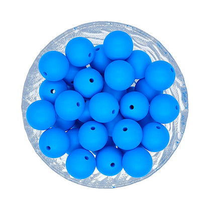 15mm Round Silicone Beads #120 - #137
