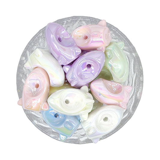 Mix Airship Shaped Acrylic Focal Beads