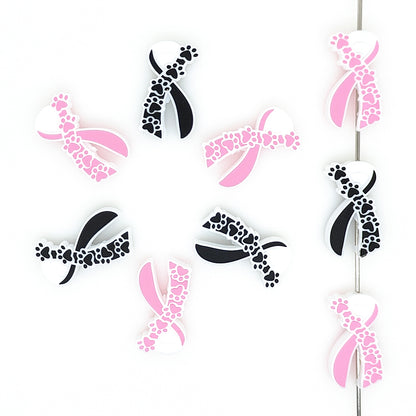 Dog Paw Awareness Ribbon Focal