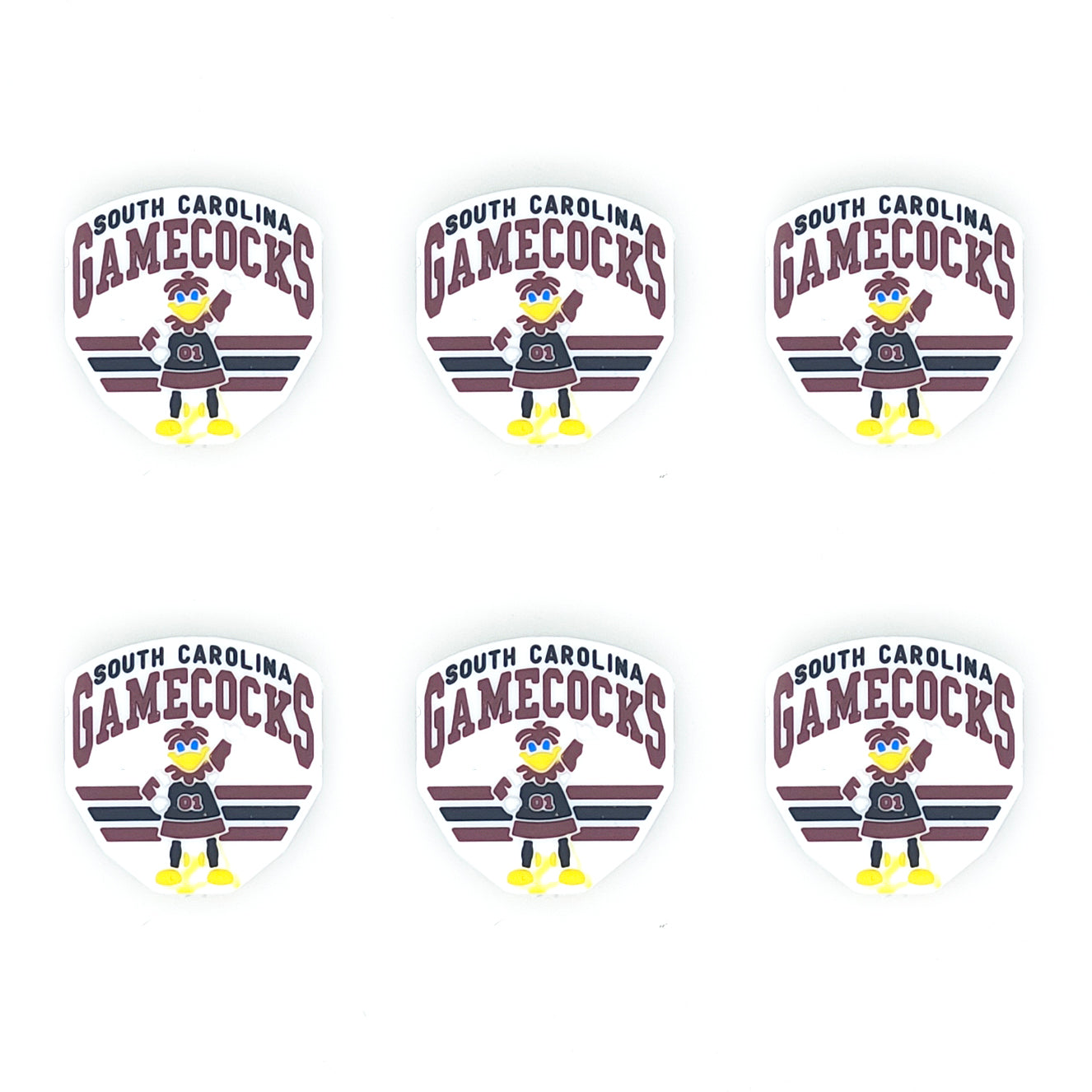Football Team Focal Silicone Beads