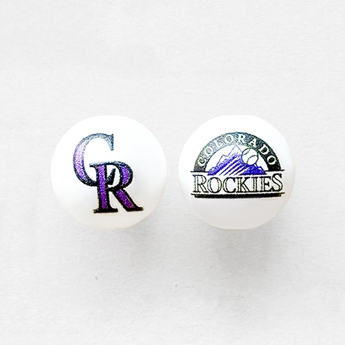 16mm Pearl Baseball Team Gumball Acrylic Beads