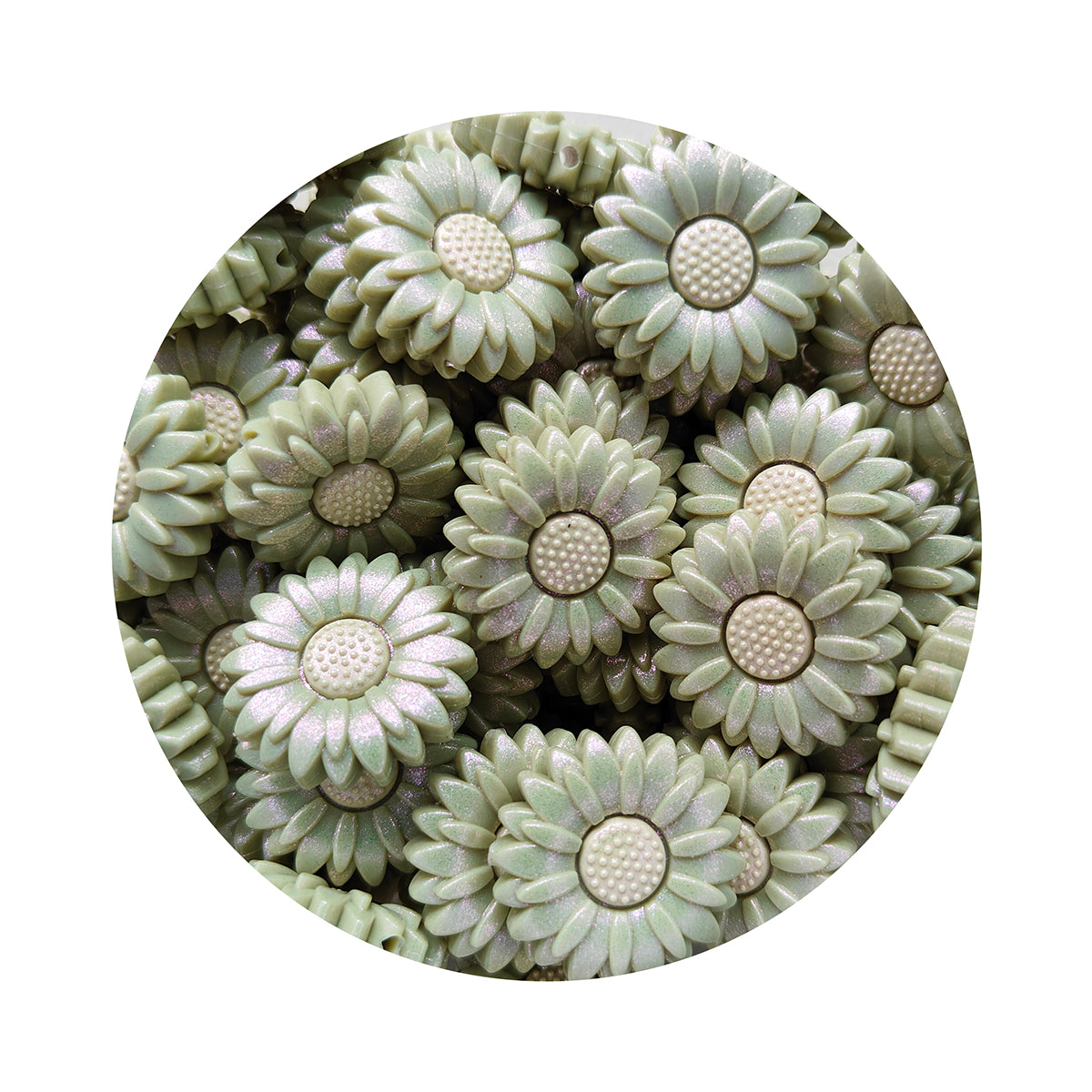MrBite 20/30mm Opal Sunflower Silicone Focal