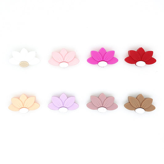 Half Daisy Flower Focal Beads