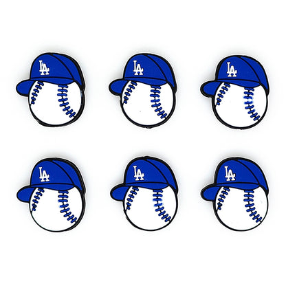 Baseball Team Focal Silicone Beads