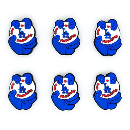 Baseball Team Focal Silicone Beads