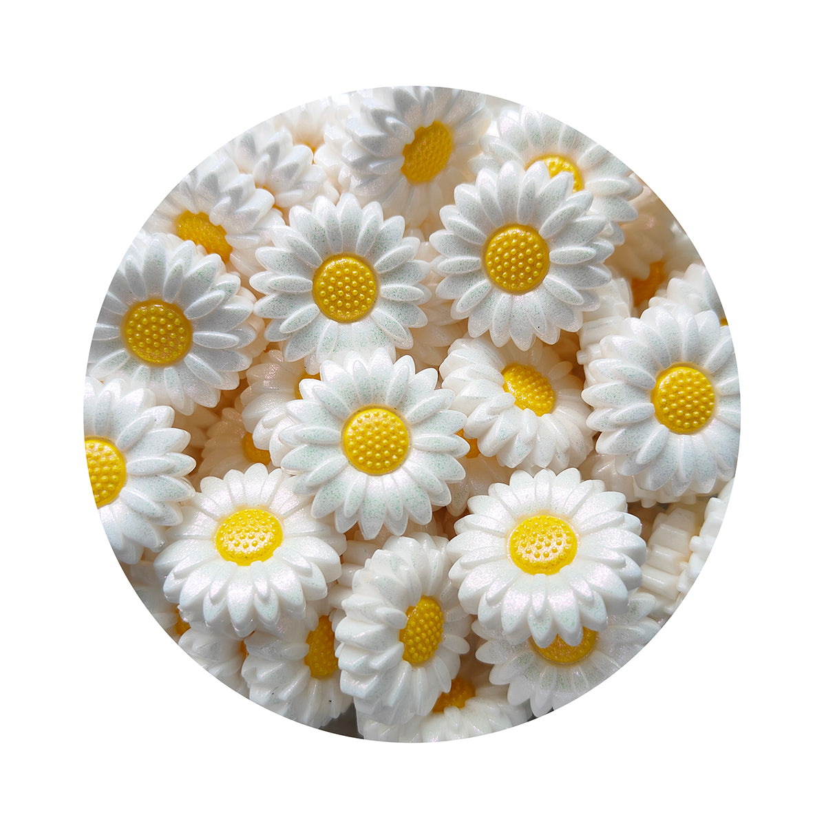 MrBite 20/30mm Opal Sunflower Silicone Focal