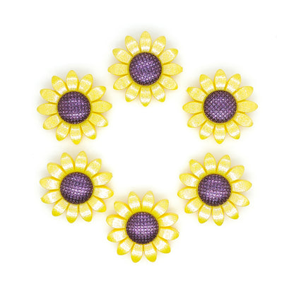 MrBite 40mm Large Opal Sunflower Focal