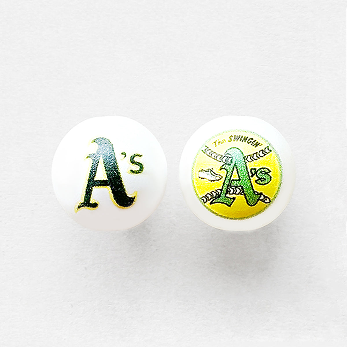 16mm Pearl Baseball Team Gumball Acrylic Beads