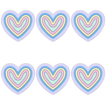 Colored Heart Swirl Focal