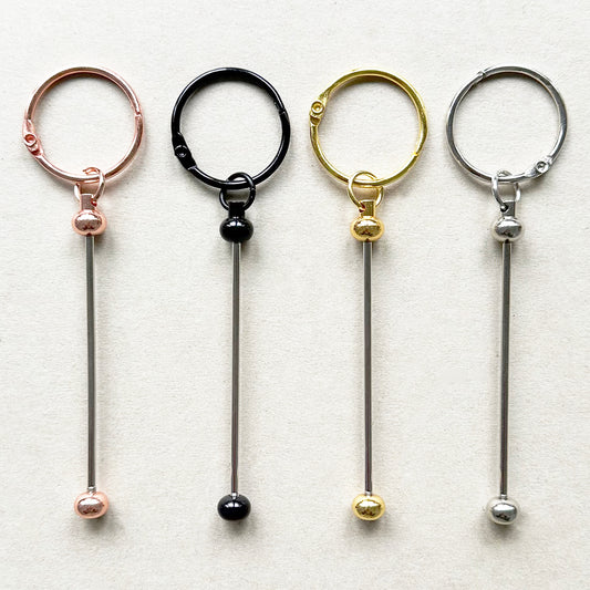 Beadable Keychain,Beadable Jewelry,Bar Blank Keychain DIY