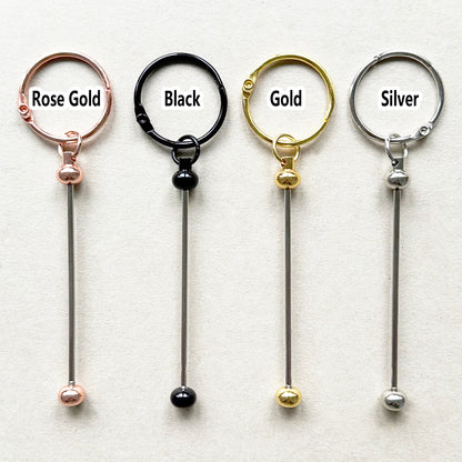 Beadable Keychain,Beadable Jewelry,Bar Blank Keychain DIY