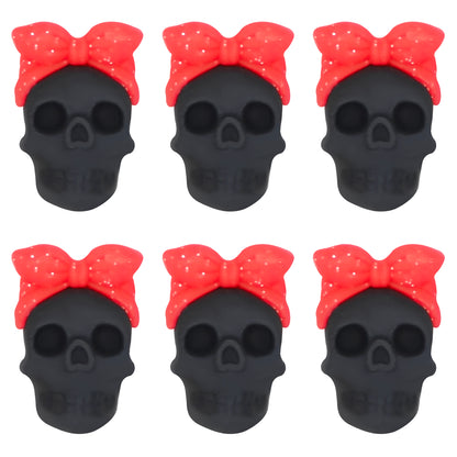 3D Bow Skull Head Focal