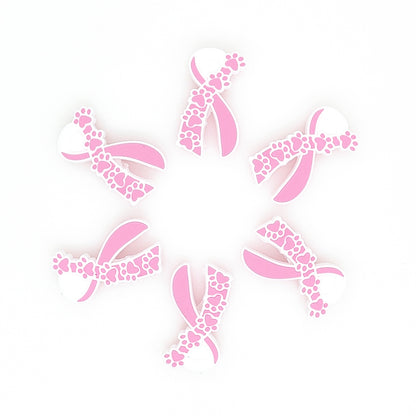 Dog Paw Awareness Ribbon Focal