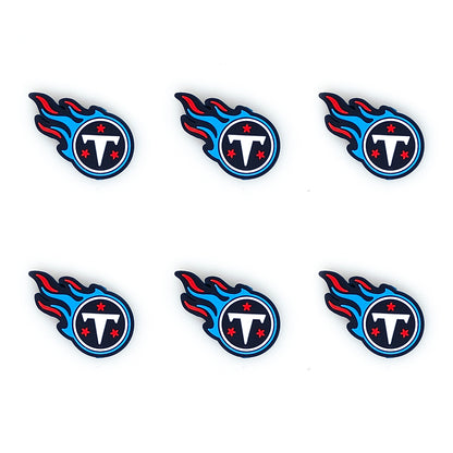 Football Team Focal Silicone Beads