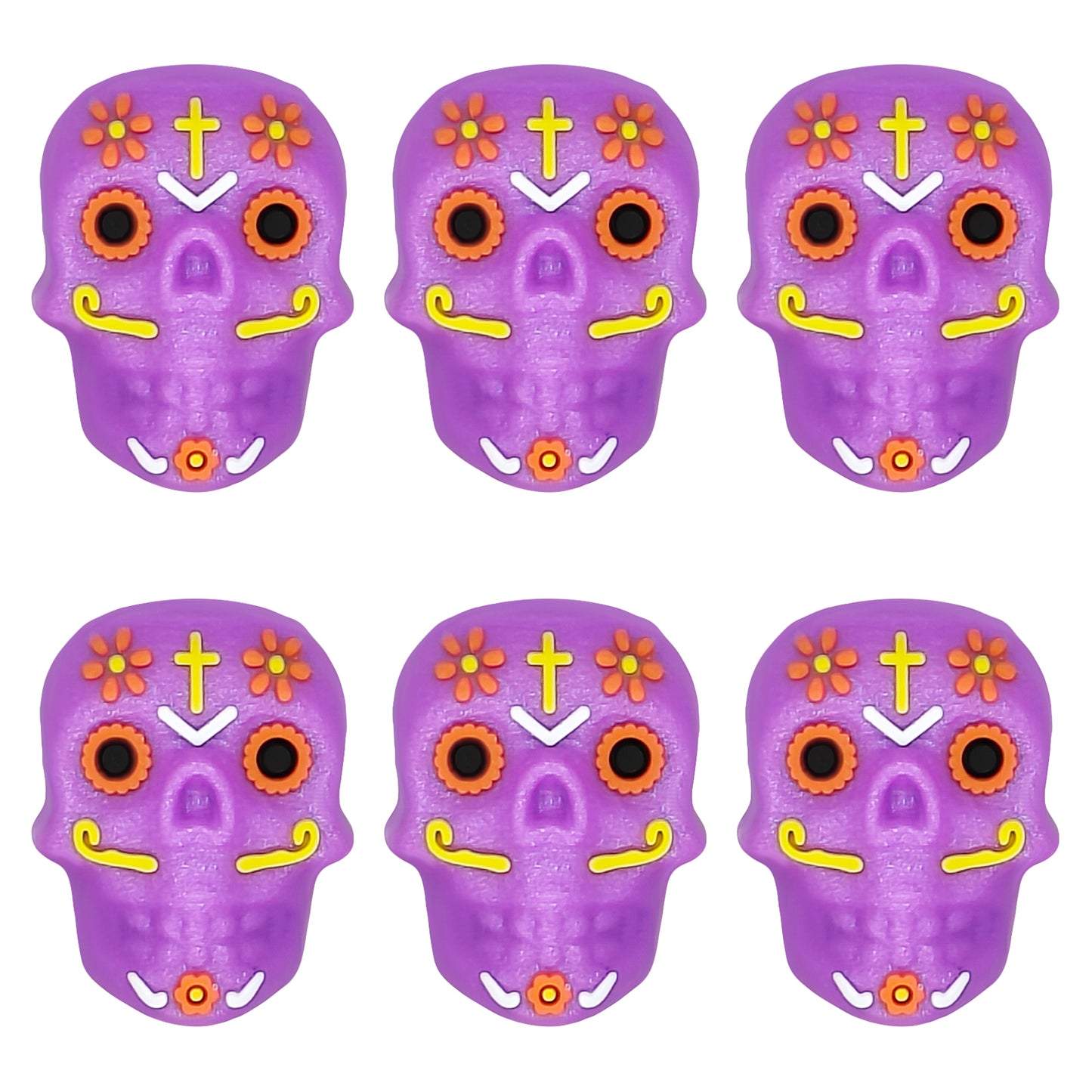 3D Colored Skull Focal