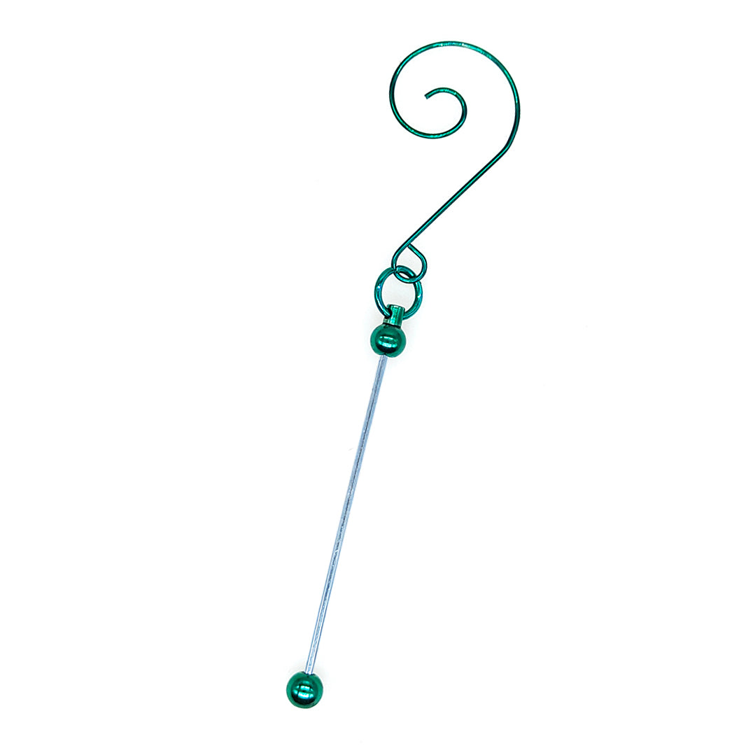 Beadable Blank Christmas Tree Hanger Hooks,Ornament Hooks