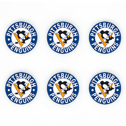Ice Hockey Team Focal Silicone Beads