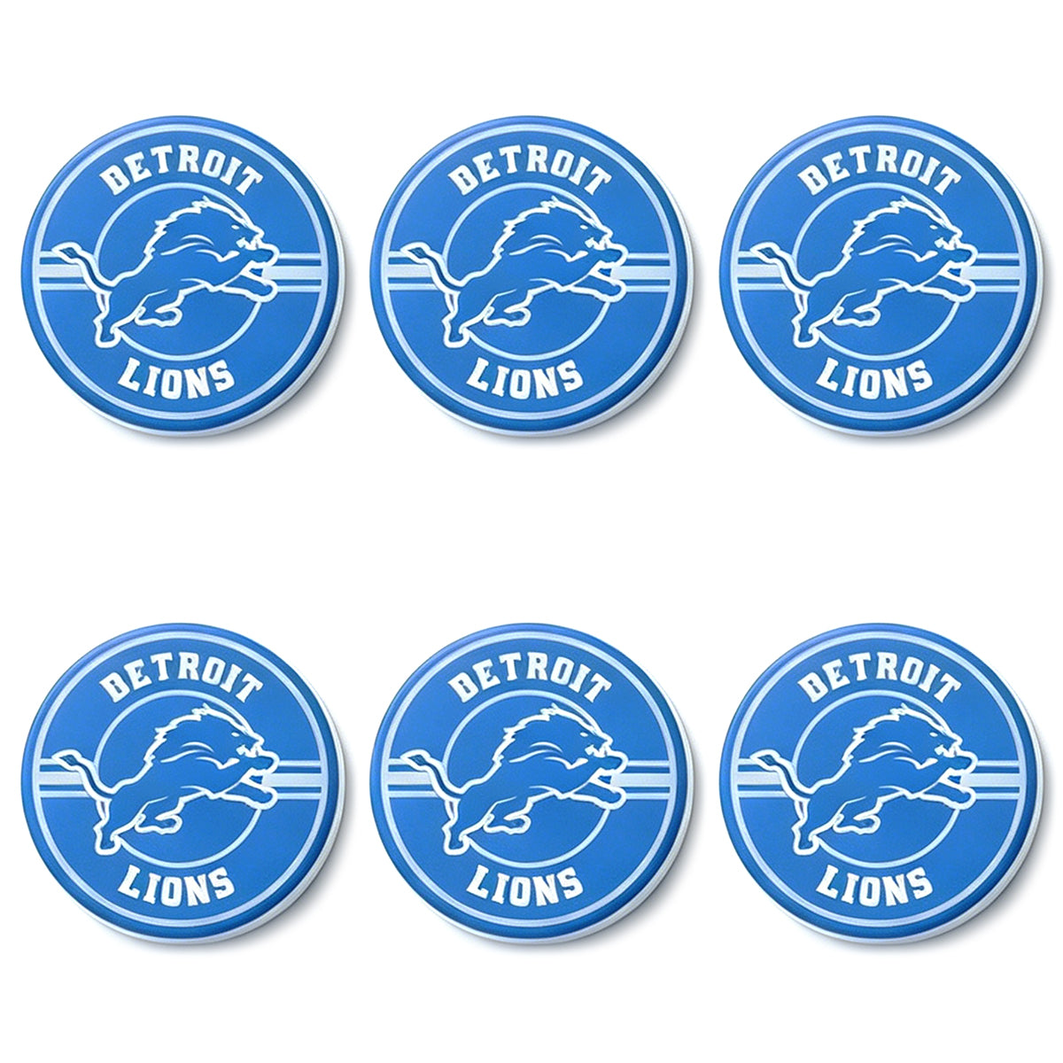New Flat Round Print Silicone Football Team Focal Beads