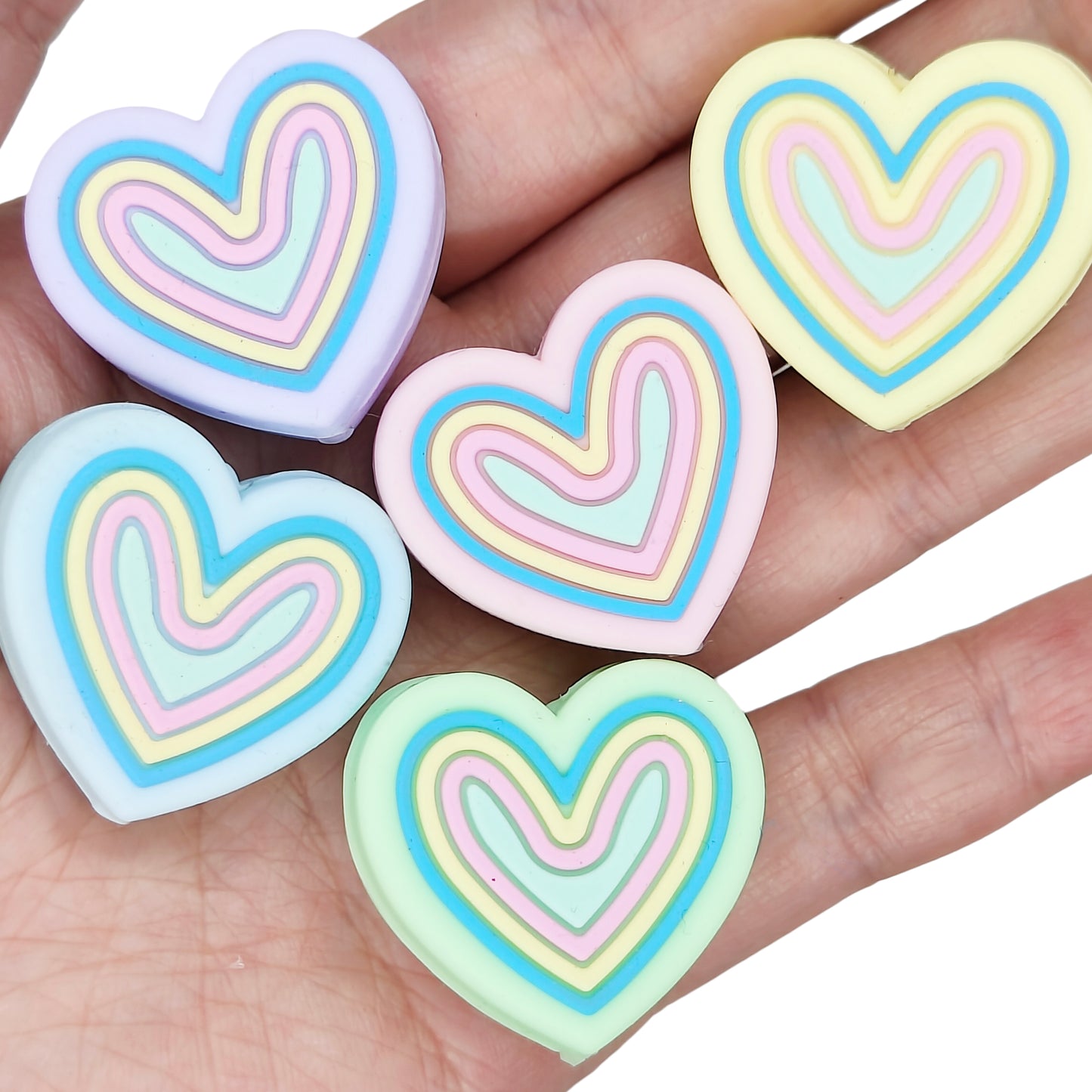 Colored Heart Swirl Focal