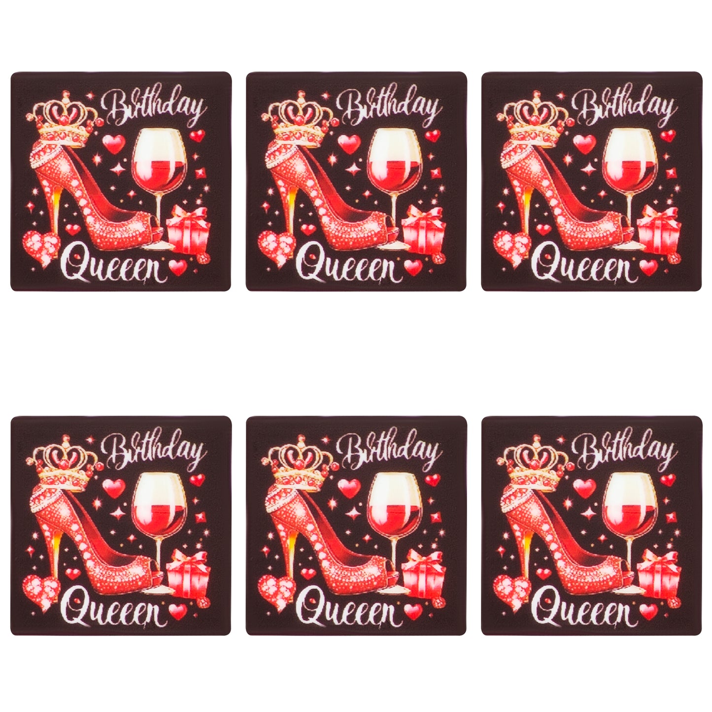 Birthday Queen Square Print Focal