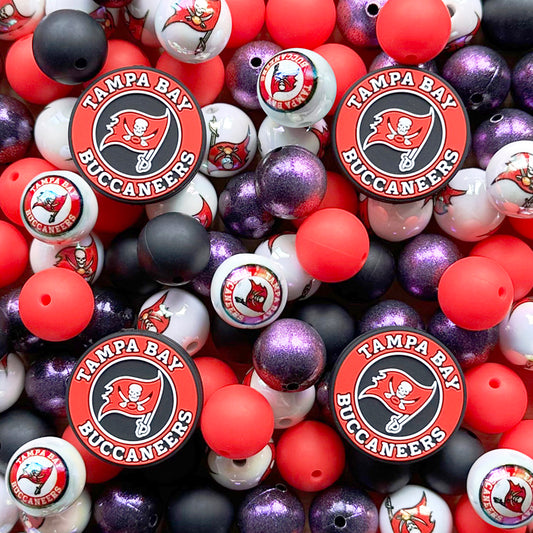 Assorted Bead,48Pcs Mixed Loose Football Team Beads,DIY Pen