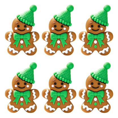 3D Gingerbread Man with Hat and Bow Focal