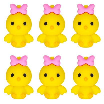 Chicken with Pink Bow Focal