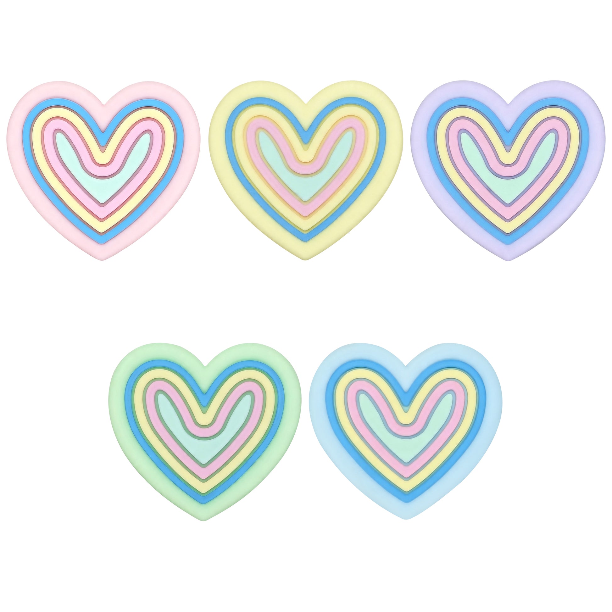 Colored Heart Swirl Focal