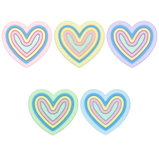 Colored Heart Swirl Focal