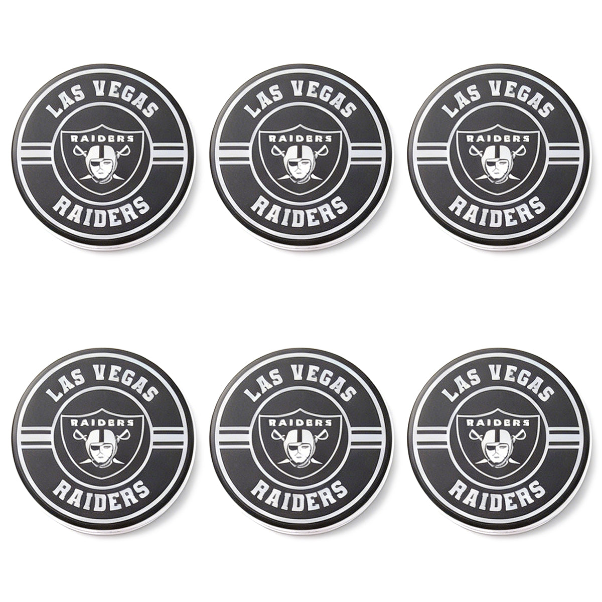 New Flat Round Print Silicone Football Team Focal Beads