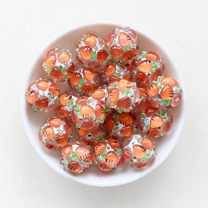 Peach Watermelon Cherry Carrot Strawberry Polymer Clay Beads