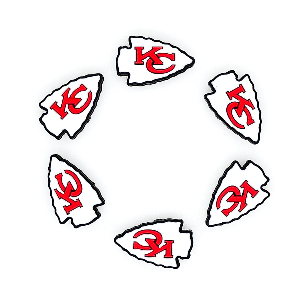Football Team Focal Silicone Beads