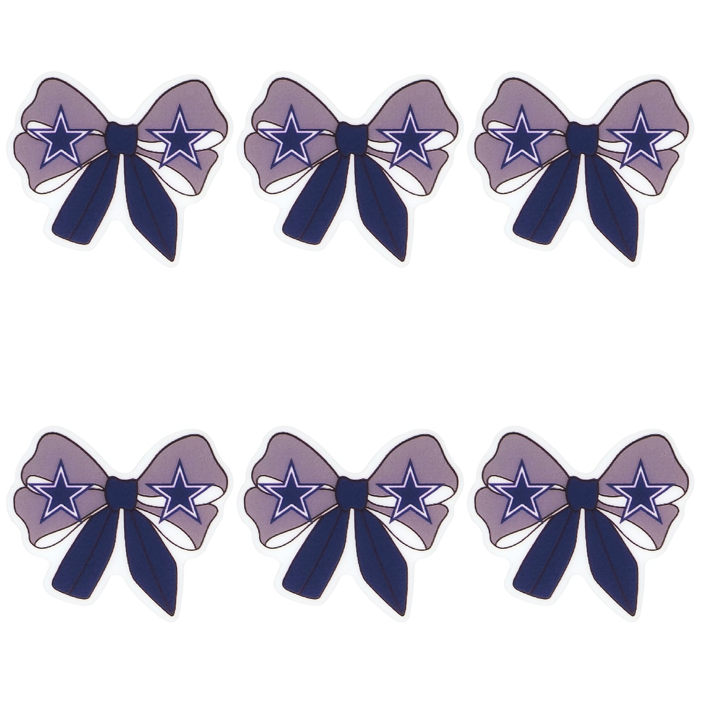 New Silicone Bow Football Team Focal Beads