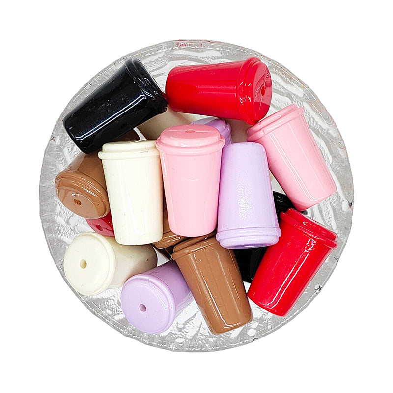 Coffee Cup Focal Acrylic Beads
