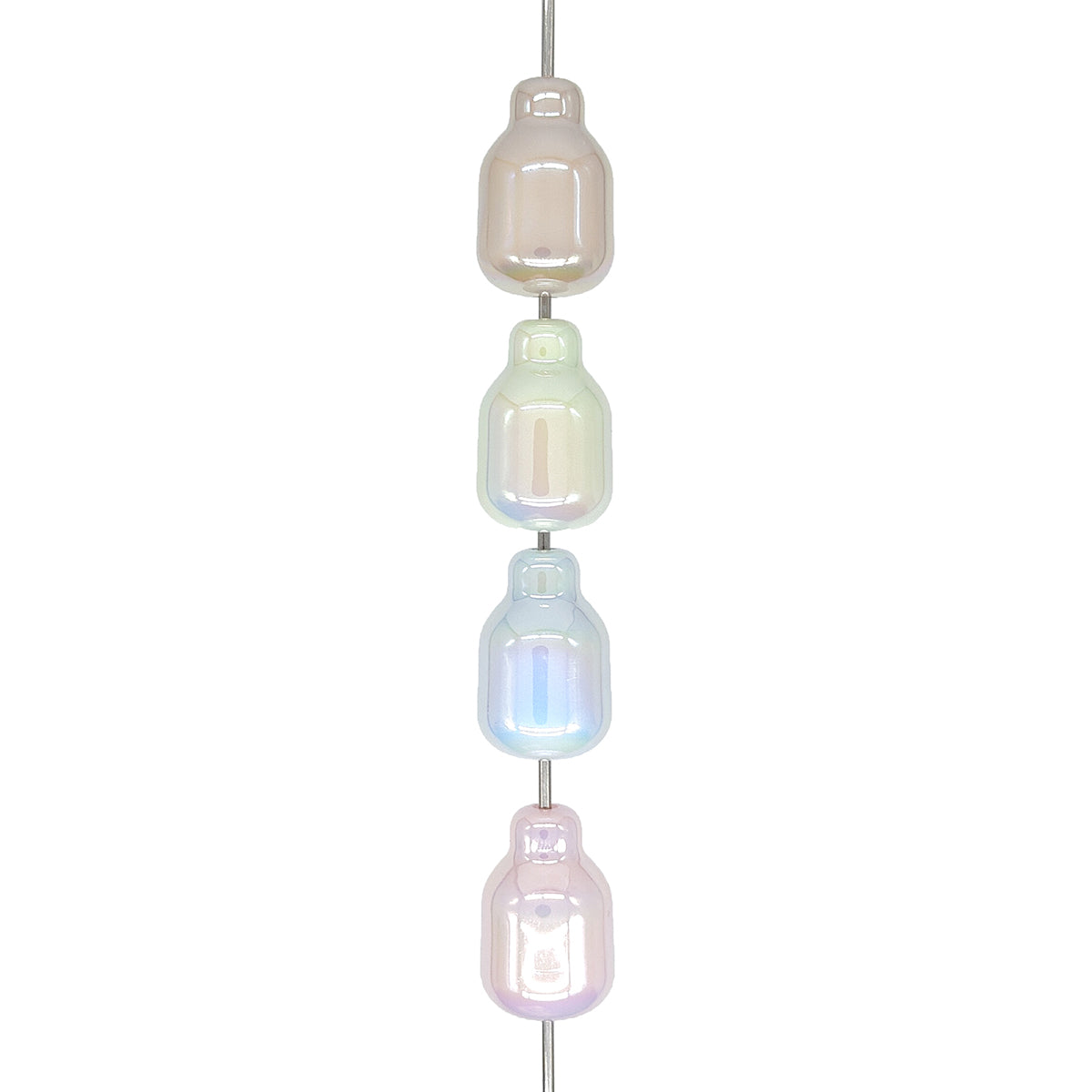 Milk Bottle Acrylic Focal Beads Mixed Color
