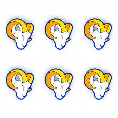 Football Team Focal Silicone Beads