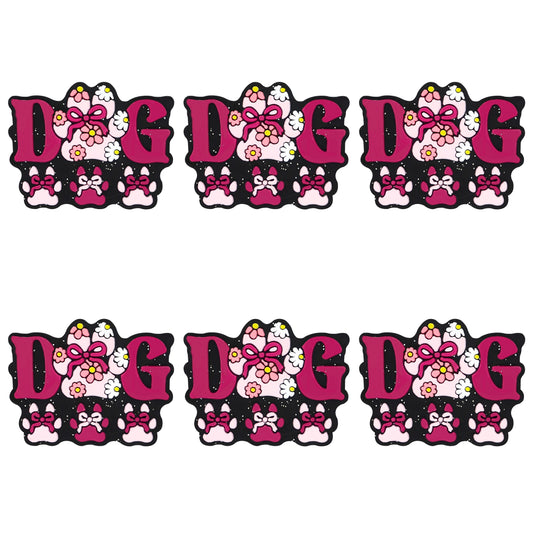 Dog Bow Glitter Focal