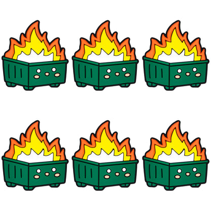 Dumpster Fire Focal Beads