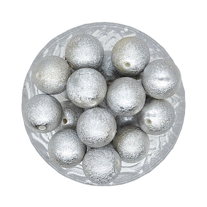 20mm Gold Silver Stardust Chunky Bubblegum Acrylic Beads