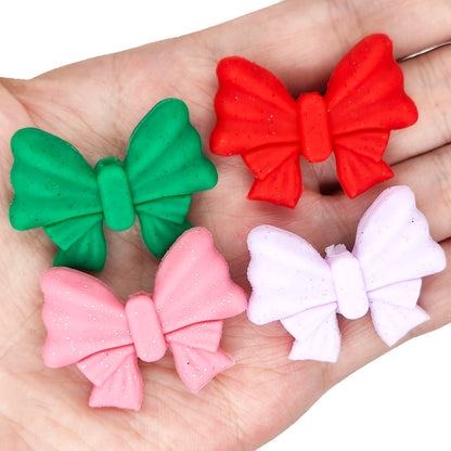 3D Glitter Bowknot Mix Focal
