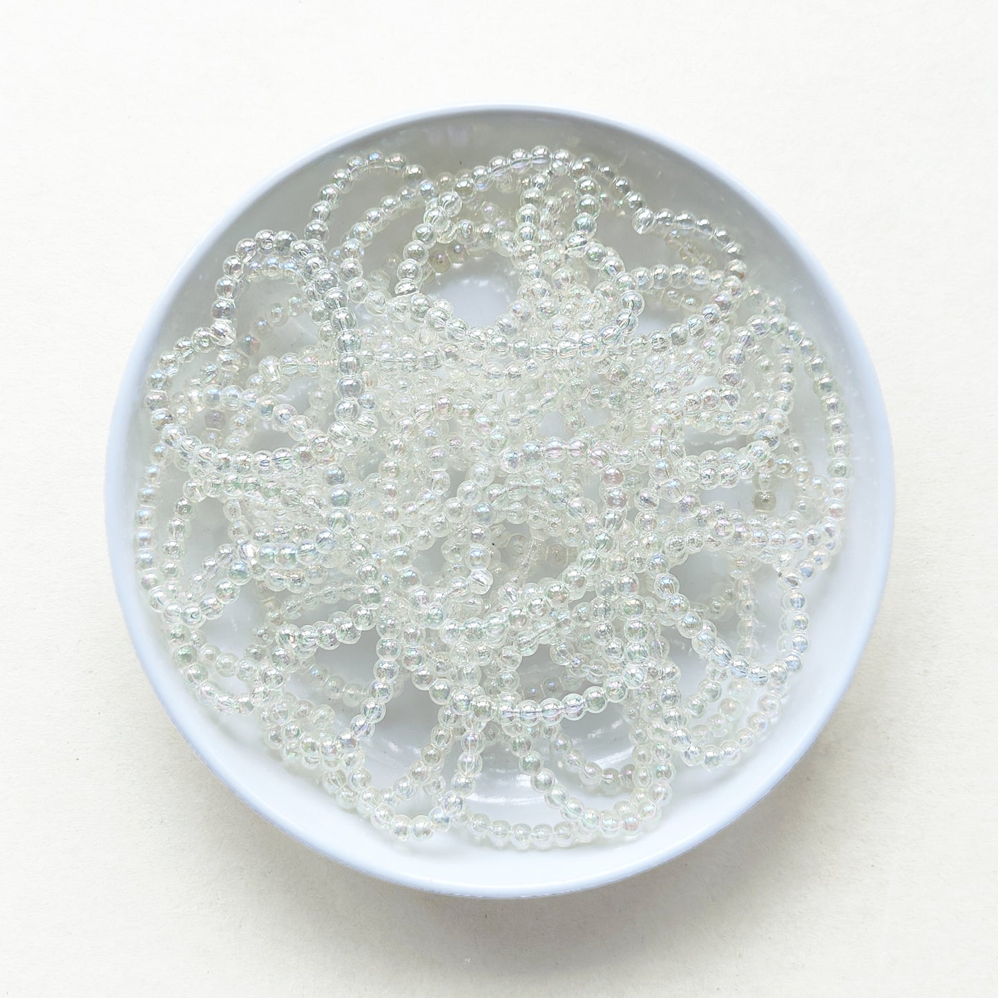 Clear White AB Heart Loop Focal Frame