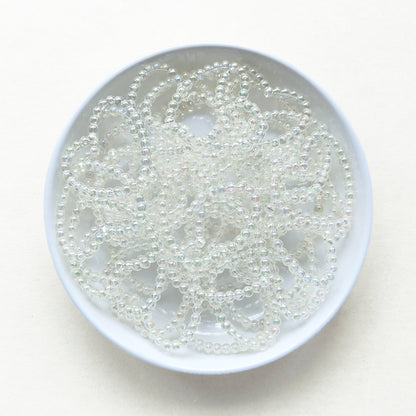 Clear White AB Heart Loop Focal Frame