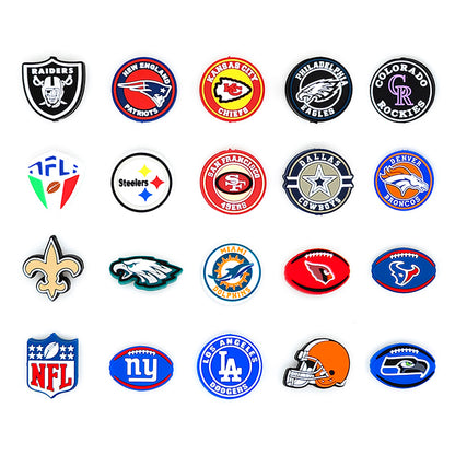 Football Team Focal Silicone Beads