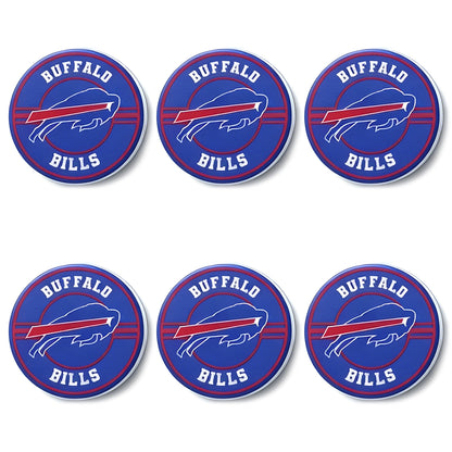 New Flat Round Print Silicone Football Team Focal Beads
