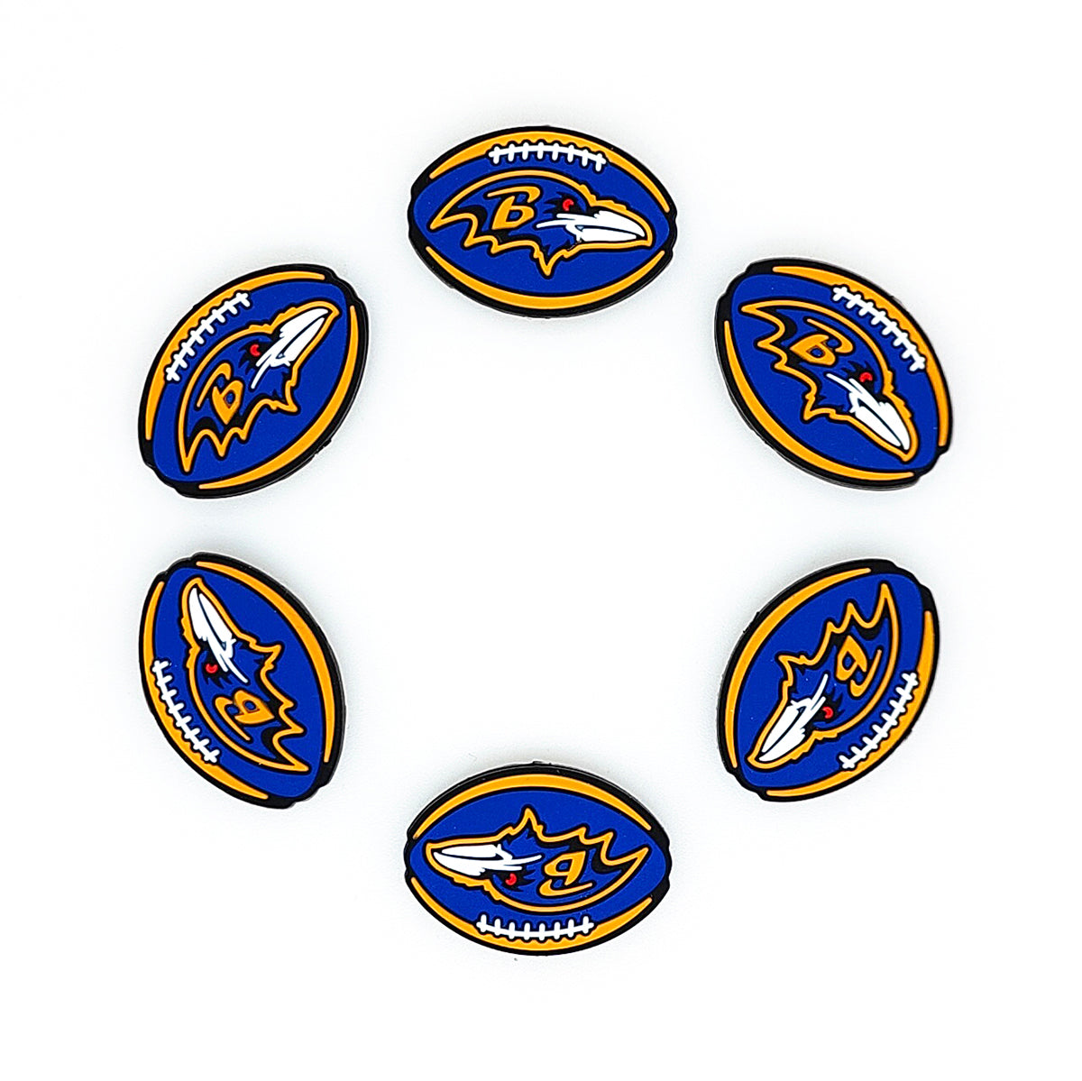 Football Team Focal Silicone Beads
