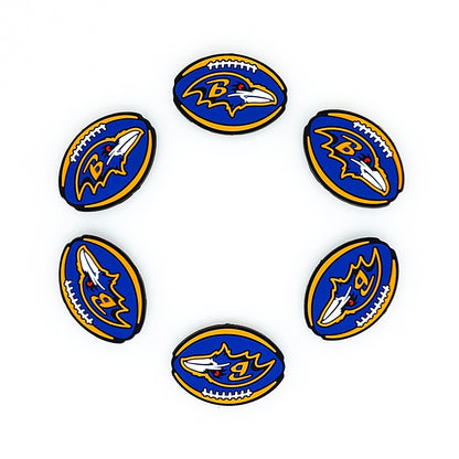 Football Team Focal Silicone Beads