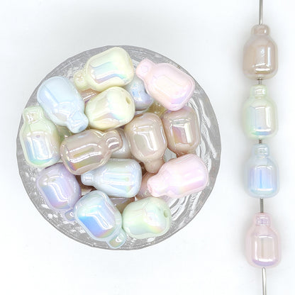 Milk Bottle Acrylic Focal Beads Mixed Color